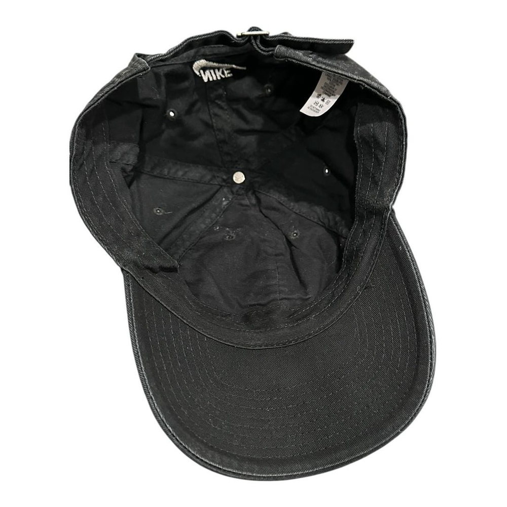 Nike Just Do It Hat Cap Strap Back Mens One Size Black Baseball Heritage 86 - Picture 5 of 7